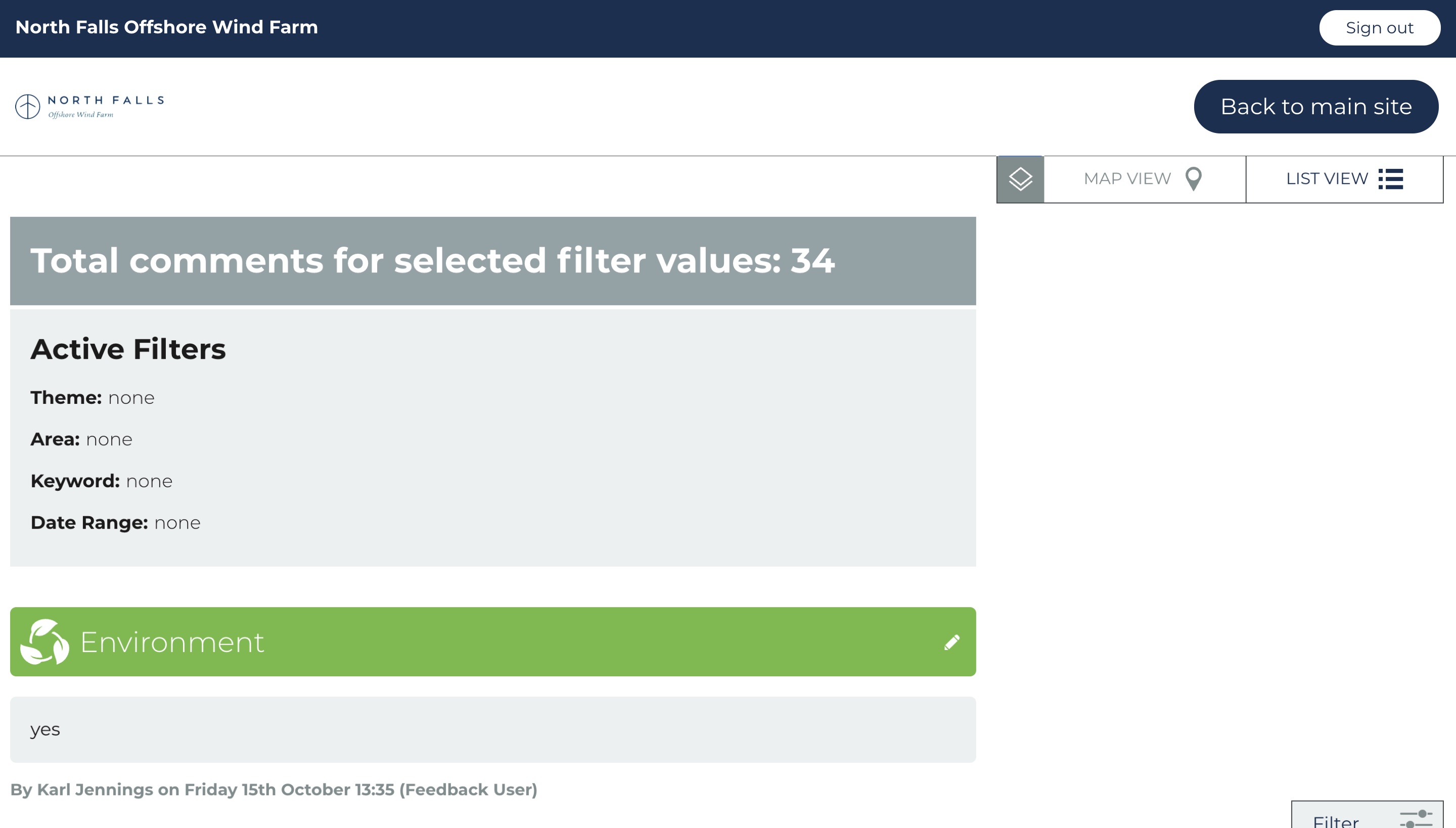 List view