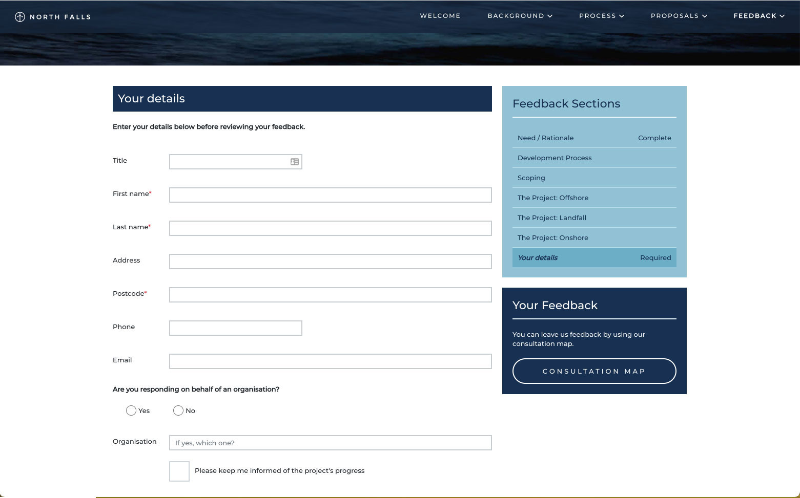 Enter details